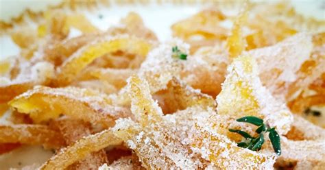 Candied Lemon Peel With Thyme