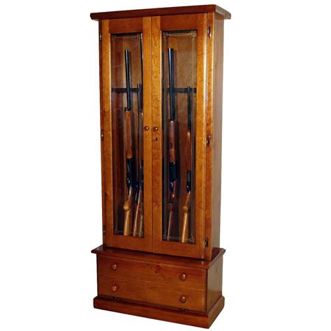 This may allow gentry to see your guns which might be in existence stored inside. Scout 1119 Gun Cabinet - Solid Pine - 12-Gun GS1119