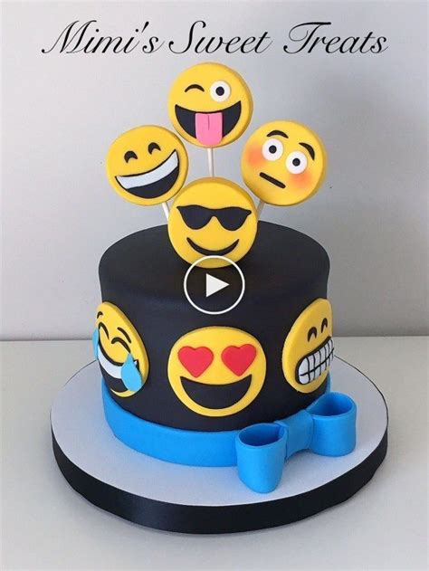 32 Photos Exclusives De Gâteaux D Anniversaire Emoji Emoji Birthday Cake Emoji Cake Emoji
