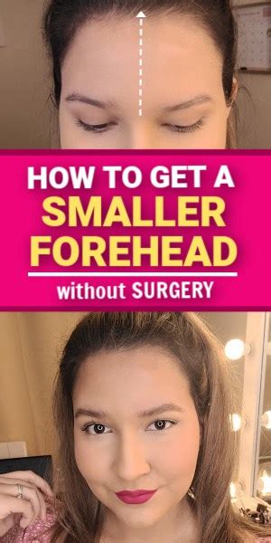 How To Make Your Forehead Smaller Without Surgery Big Forehead Solution Real Beauty School