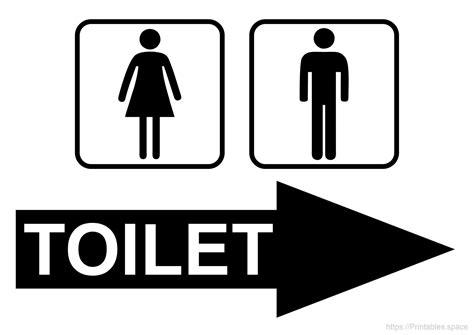 Toilet Signs Free Printables