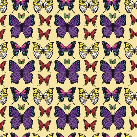 Butterfly Seamless Pattern Design 4724449 Vector Art At Vecteezy