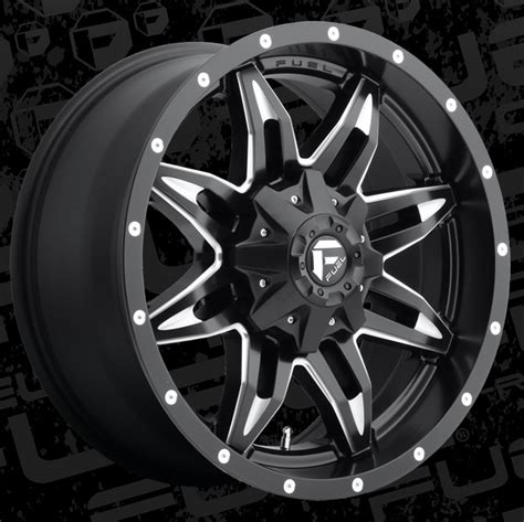 Fuel D567 Lethal Black And Milled Aurora Tire And Wheel