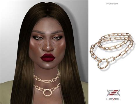 Lexels Power Sims 4 Womens Necklaces Sims