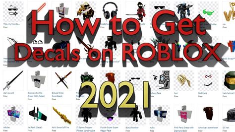 How To Get Decals And Models On Roblox 2021 Tutorial Youtube