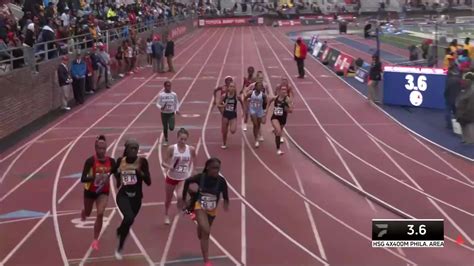 High School Girls 4x400m Relay Event 590 Philly Area Finals The