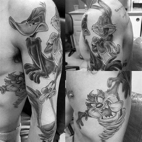 60 Looney Tunes Tattoos For Men Animated Cartoon Ink Ideas Tattoos