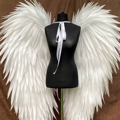 Fluffy White Angel Wings For Womens Photo Shoot Victoria Etsy