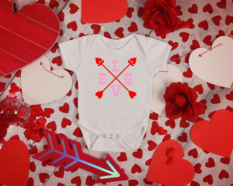 Valentine Infant Bodysuit Love Arrow With Images Baby Bodysuit