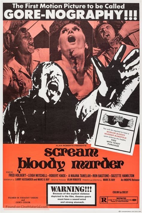 Scream Bloody Murder 1973 Movie Poster