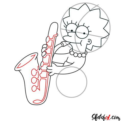 Dinner dog is a fictional character who at one point appeared on the itchy & scratchy show. How to draw Lisa Simpson playing the saxophone - Step by ...