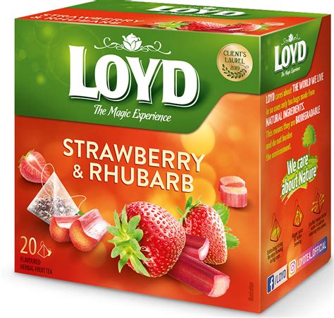 Loyd Tea Strawberry And Rhubarb 40g Candy Empire