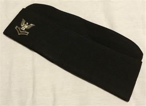 Items Similar To Usn Us Navy Garrison Hat Cap With Po2 Badge Petty