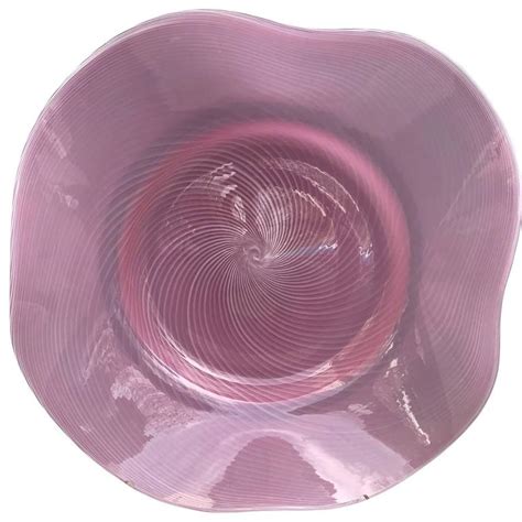 Large Pink Murano Glass Bowl At 1stdibs Murano Glass Bowl Pink Murano Pink Glass Bowl Large