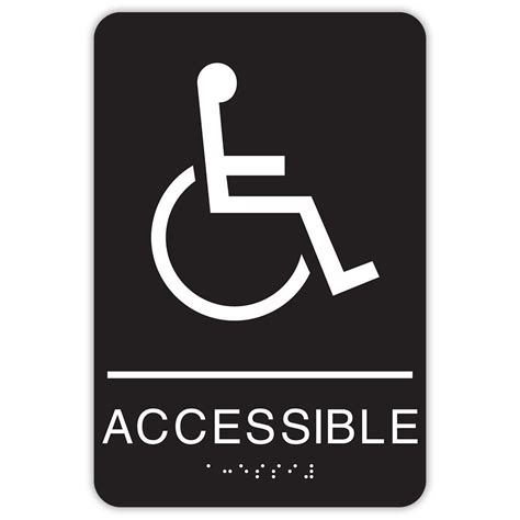 Wheelchair Accessible Signs Rounded Corners Identity Group
