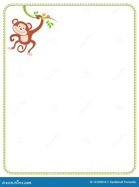 Macaco Ilustração Do Vetor Ilustração De Animais Pontilhado 16189818