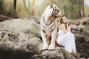 Girl With White Tiger 5k, HD Photography, 4k Wallpapers, Images ...