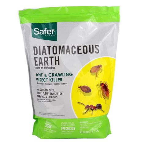 Safer Brand 4 Lb Diatomaceous Earth Bed Bug Flea Ant Crawling