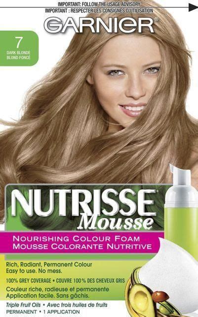 Garnier Nutrisse Nourishing Color Foam Permanent Hair Color 7 Dark Blonde Dark Blonde Dyed