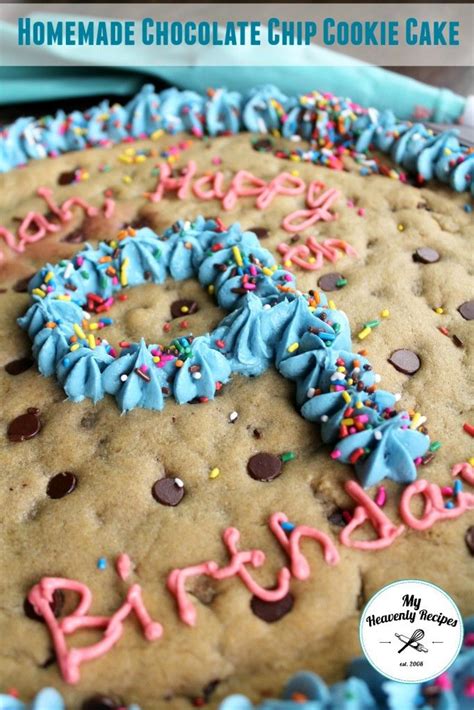 If you're looking for a fruity. Homemade Chocolate Chip Cookie Cake - This is the BEST ...