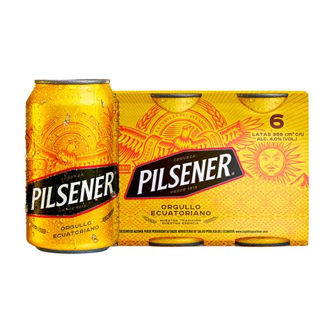 Pilsener Cerveza Lata 6pack 355ml 901409