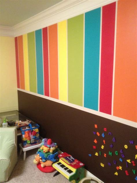Decorate your house with a multicolour wall in coloured stripes with masking tape and emulsion paint. Protect Your Interior from Stain with Washable Paint for ...