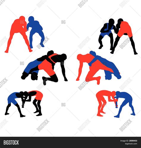 Wrestling Vector Vector And Photo Free Trial Bigstock