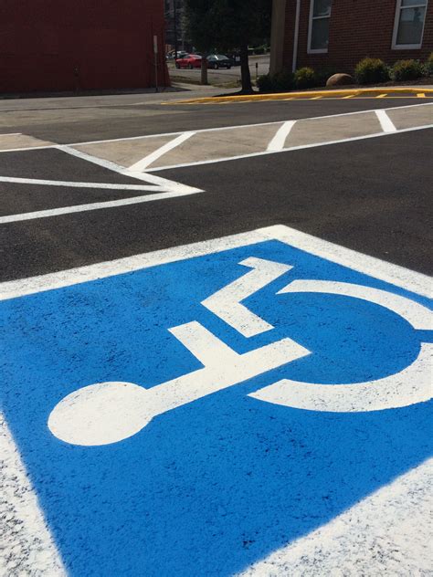 Handicap Painting Parking Lot Striping Curb Painting Knoxville Tn Oak