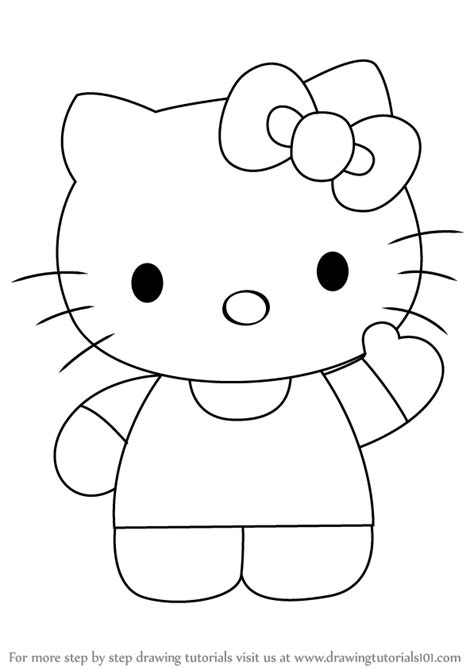 Follow along with us and learn how to draw hello kitty. How to draw Hello Kitty - DrawingTutorials101.com | hello ...