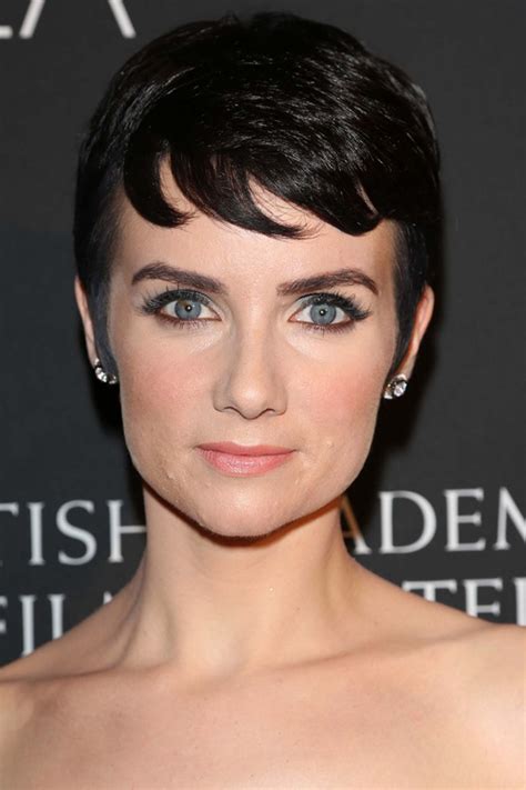 By parting the hair from the left to the right, and ignoring a faux hawk, the angle of the point trim is subtler. 40 Сharming Short Fringe Hairstyles for Any Taste and Occasion