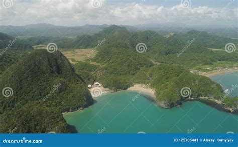 Seascape Of Caramoan Islands Camarines Sur Philippines Stock Image Image Of View Rock