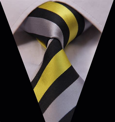 Aliexpress Com Buy Ts A Yellow Black Stripe New Silk Jacquard