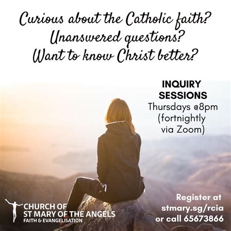 St Marys Rcia Inquiry Sessions — Church Of St Mary Of The Angels