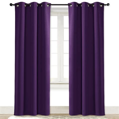Purple And Black Curtains Curtains And Drapes
