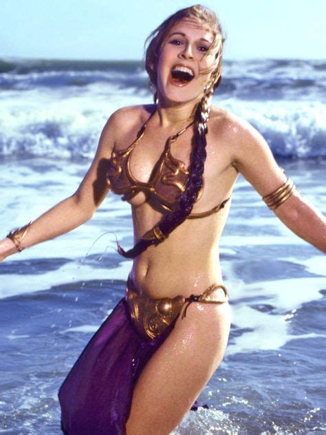 Carrie Fisher In Slave Leia Gold Bikini From Rolling Stone Magazine