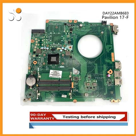 Day22amb6e0 For Hp Pavilion 17 F Laptop Motherboard With Amd Cpu Ddr3
