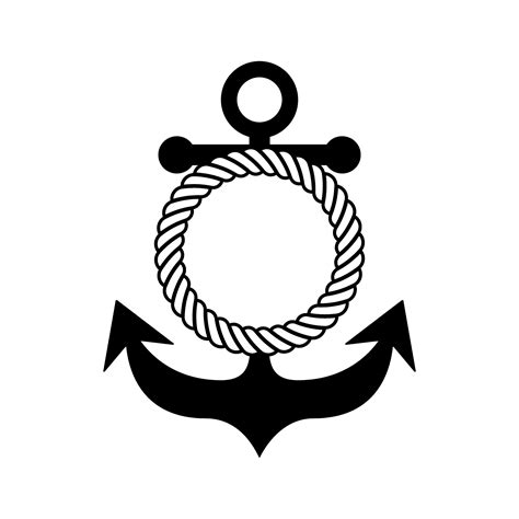 Anchor Monogram Anchor SVG Anchor Rope Marine Elements | Etsy