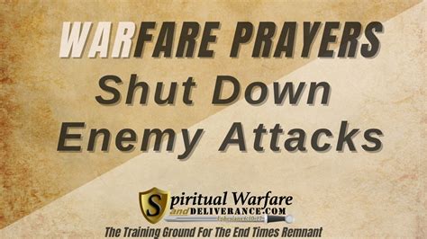 Spiritual Warfare Prayers Battle Prayers Deliverance Prayers