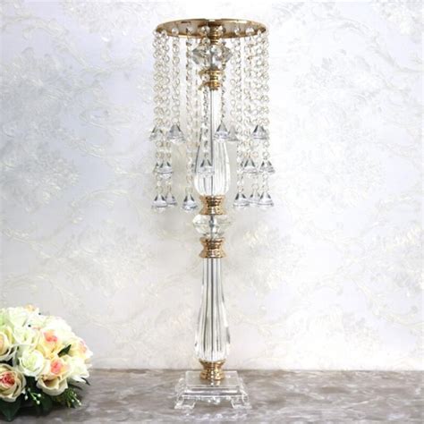 10pcs Acrylic Flower Stand Crystal Centerpiece For Wedding Decoration