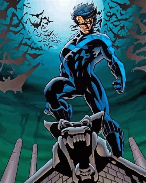 Nightwing Character Paint By Numbers Canvas Paint By Numbers