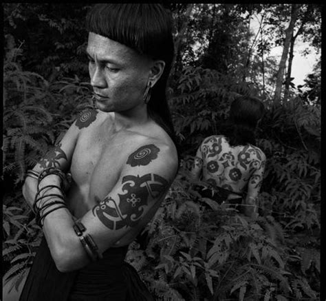 Dayak Man With Tattoos By Chris Rainier