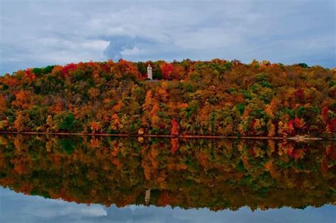 Lowden State Park Rock River Illinois Autumn Scenery