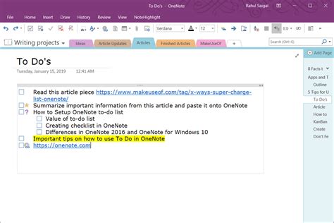 6 Tips For Using Microsoft Onenote As Your To Do List The Better Parent
