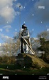 lywelyn ap Gruffudd Fychan Statue monument in stainless steel near ...