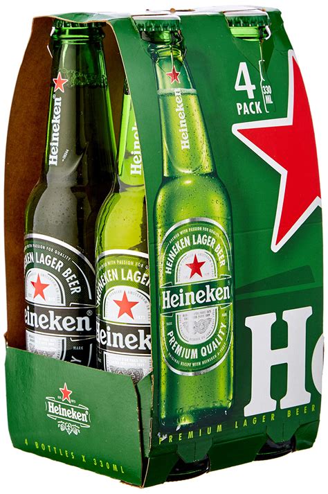 Buy Heineken Premium Lager Bottle 4 X 330 Ml Online At Desertcartuae
