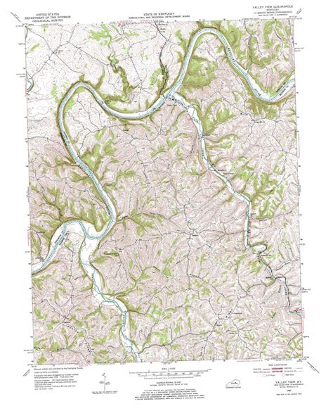 Valley View Topographic Map Ky Usgs Topo Quad 37084g4