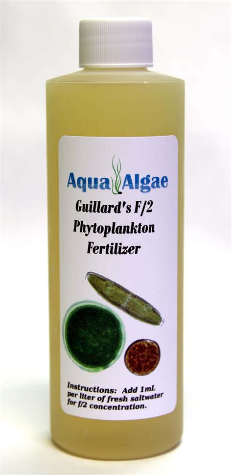 Guillard's f/2 concentrated, nannochloropsis phytoplankton food chalice. CONCENTRATED Guillard's F/2 Phytoplankton Fertilizer ...