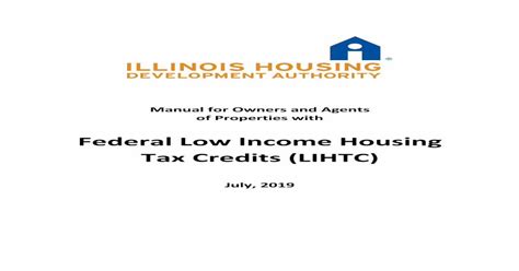 Federal Low Income Housing Tax Credits Lihtc [pdf Document]