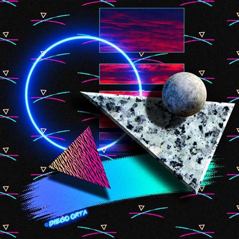 80s Abstract New Wave Art On Behance New Wave New Retro Wave Retro