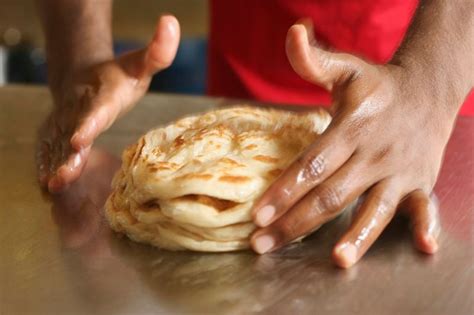 First flatten with oiled palms. How to Make Roti Canai from Malaysia in 2020 | Roti ...